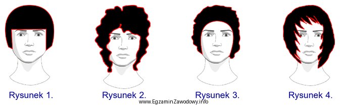 Klientka ma falowaną teksturę włosów, prostokątny kształ