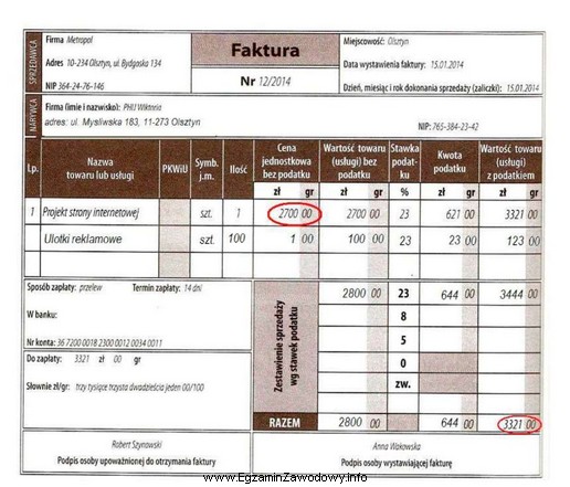 Który dokument należy wystawić, jeśli zauważono 