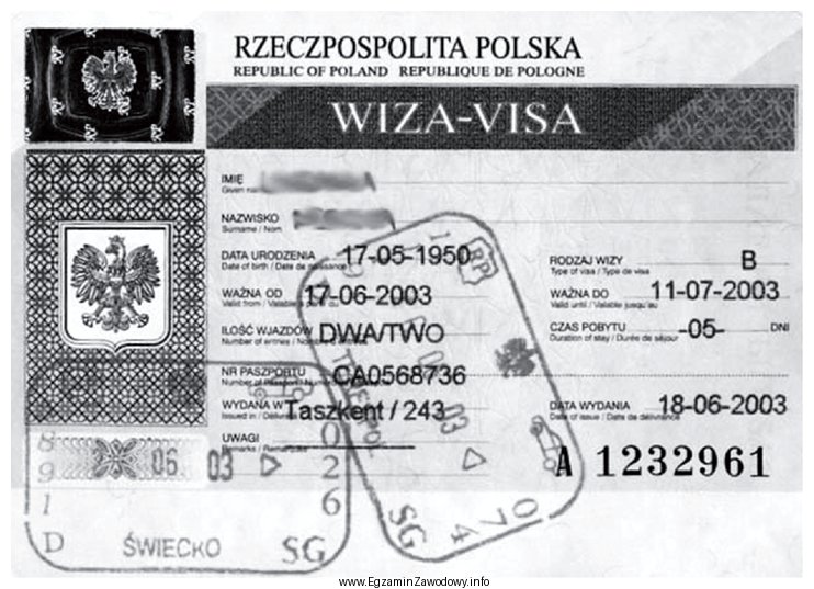 Wiza przedstawiona na rysunku umożliwiała