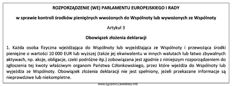 Jaki obowiązek celny wynika z powyższego fragmentu Rozporzą