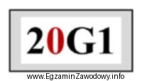 Na rysunku przedstawiono kod wielkości i typu kontenera. Zaznaczona 