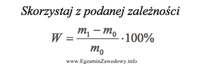 Wiedząc, że masa deski próbnej w stanie 