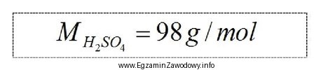 Ile moli kwasu siarkowego(VI) zawiera 800 g roztworu o stę