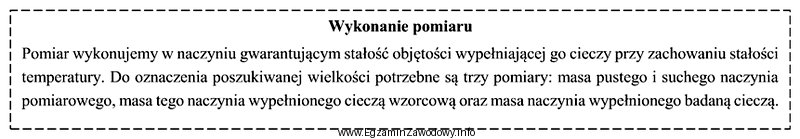 Którą właściwość fizyczną cieczy oznaczać moż