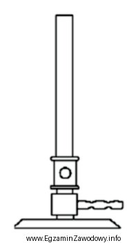 Na rysunku przedstawiono palnik gazowy