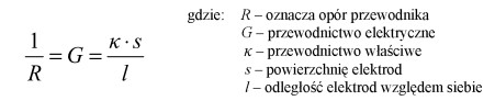 Przewodnictwo właściwe roztworu KNO<sub>3</sub> wynosi 8,9·10<sup>