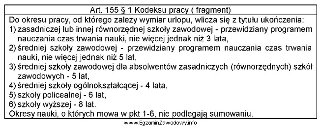 Pracownik, który jest absolwentem szkoły wyższej i 