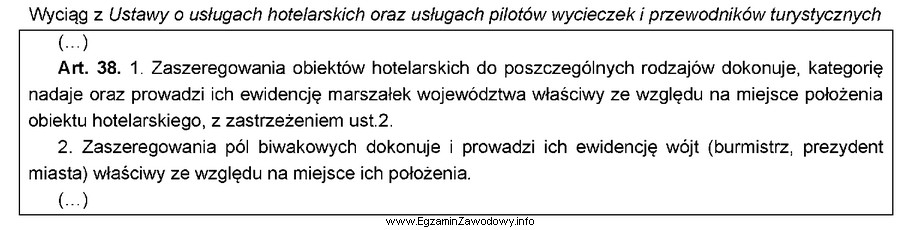 Zgodnie z przytoczonym przepisem ewidencję pól biwakowych w gminie 