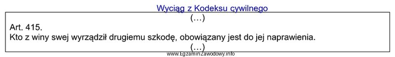 Jakiego rodzaju odpowiedzialność reguluje przytoczony przepis?