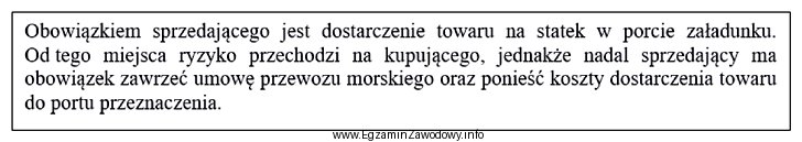 Do której reguły Incoterms 2020 odnoszą się obowiązki 