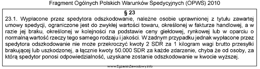 Spedytor utracił ładunek o masie brutto 140 kg. Ile wynosi 