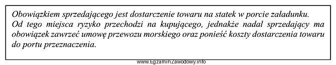 Do której reguły Incoterms 2020 odnoszą się obowiązki 