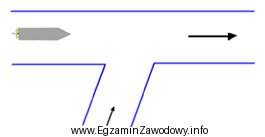 Statek dwuśrubowy, który wykonuje manewr wchodzenia do bocznej 