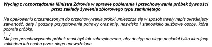 Zgodnie z zamieszczoną treścią Rozporządzenia Ministra Zdrowia na 