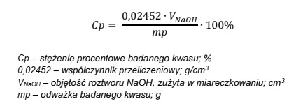 W celu sprawdzenia stężenia kwasu siarkowego(VI) odważ