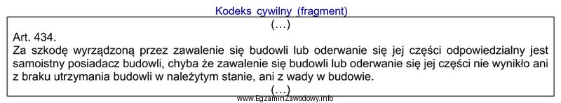 Odpowiedzialność regulowana przytoczonym przepisem jest odpowiedzialnością cywilną na 