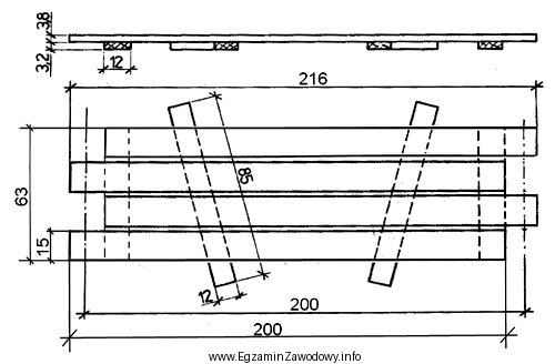 Płytę pomostową, przedstawioną na rysunku, należy wykonać z 