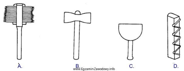 Na którym rysunku przedstawiono strug do gzymsów wykonywanych 