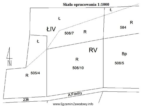 Fragment którego opracowania geodezyjnego przedstawiony jest na zamieszczonym rysunku?