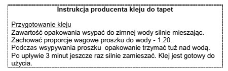 Na podstawie instrukcji producenta określ, w jakiej ilości 