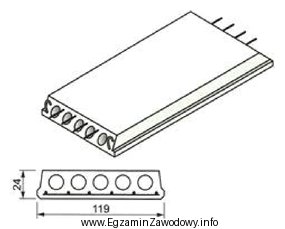 Przedstawiony na rysunku element prefabrykowany to płyta