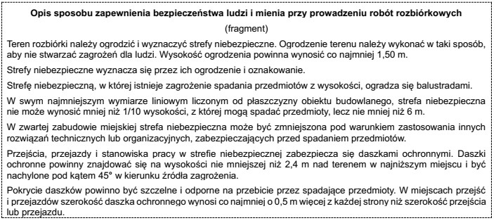 Na podstawie informacji zamieszczonych w tabeli określ minimalną szerokoś