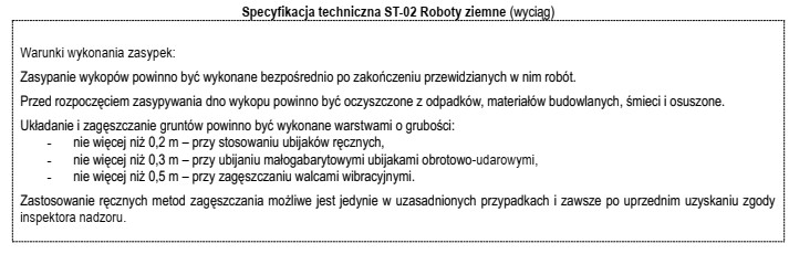 Na podstawie informacji zawartych w specyfikacji technicznej określ maksymalną 