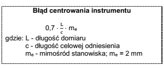 Na podstawie wzoru przedstawionego w ramce oblicz błąd 