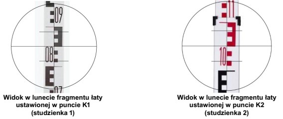 Na rysunkach przedstawiono wyniki pomiaru wysokościowego den studzienek kanalizacyjnych (