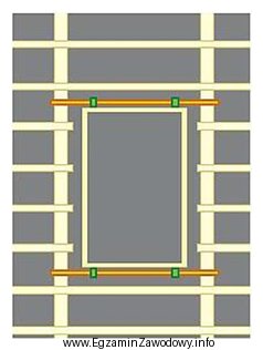 Na rysunku przedstawiono montaż okna dachowego do