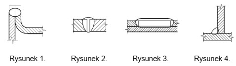 Na którym rysunku przedstawiono oznaczenie graficzne spoiny pachwinowej?