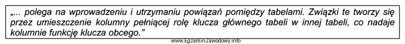 Którą integralność opisuje cytowana definicja?