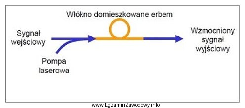 Który wzmacniacz światłowodowy został przedstawiony na rysunku?