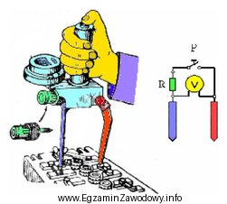 Na ilustracji przedstawiono przyrząd kontrolno-pomiarowy do pomiaru