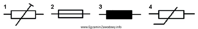 Przedstawione na rysunku symbole graficzne oznaczają odpowiednio: