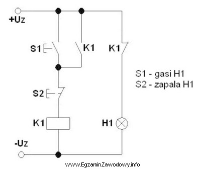 Układ elektryczny, którego schemat przedstawiono na rysunku nie 