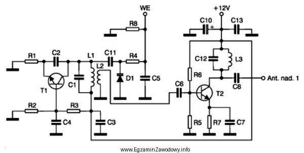 Który kondensator należy zmienić w układzie radiowym 