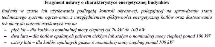 Dla kotła opalanego węglem kamiennym o mocy 120 kW 