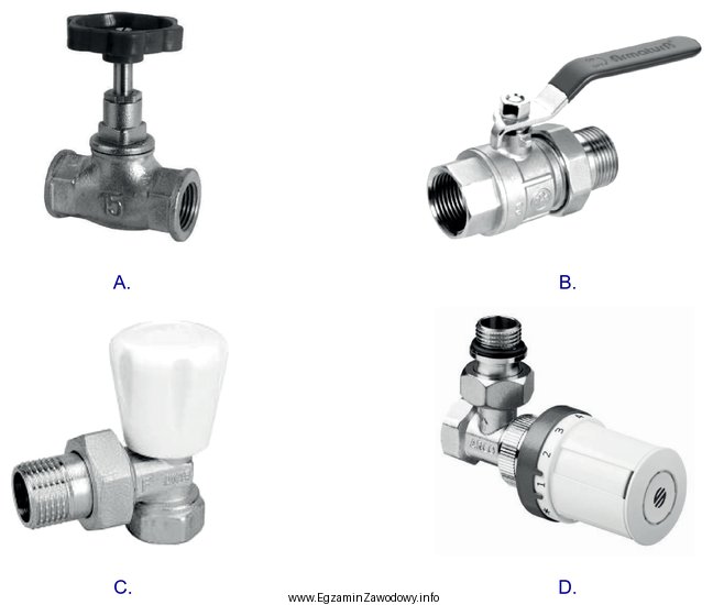 Który z pokazanych zaworów grzejnikowych należy zastosować 
