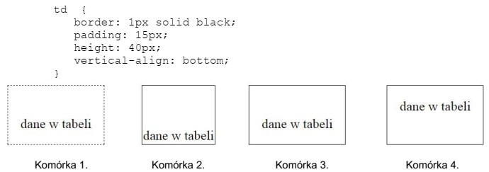 Która z komórek tabeli została sformatowana przedstawionym 