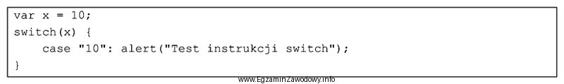 Na podstawie przedstawionego kodu w języku JavaScript można 