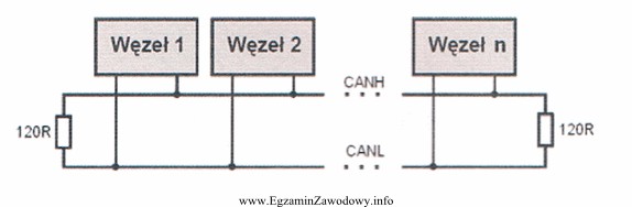 Poszczególne układy funkcjonalne połączone za pomocą 