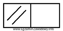 Przedstawiony symbol graficzny umieszczany na rysunkach wykonawczych elementów optycznych 