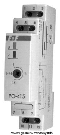 Do zmiany nastawy czasu w przekaźniku czasowym przedstawionym na rysunku 