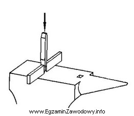 Który zabieg prowadzany na kowadle przedstawiono na rysunku?