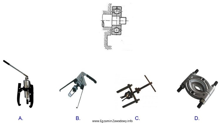 Do demontażu łożyska osadzonego bardzo blisko obudowy, 