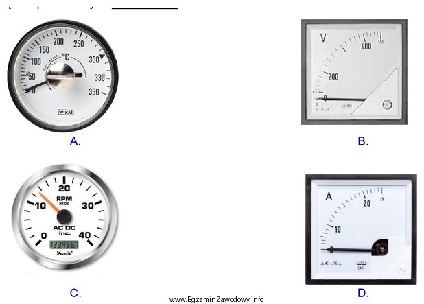 Który z przyrządów pomiarowych nie stanowi wyposaż