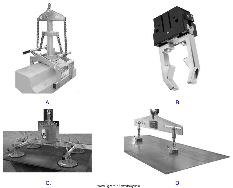 Chwytak pneumatyczny przedstawia zdjęcie oznaczone literą