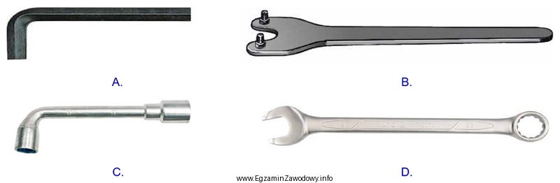 Który rysunek przedstawia klucz imbusowy?