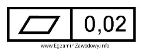 Które oznaczenie tolerancji kształtu przedstawiono na rysunku?